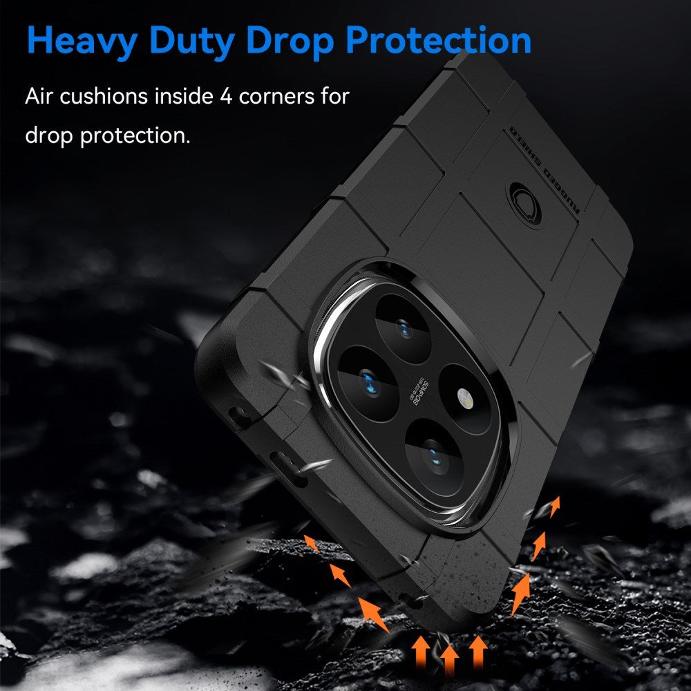 EIDERWOOD Xiaomi Redmi Note 14 Pro+ Rugged Shield Series Håndværker Mobil Cover - Sort