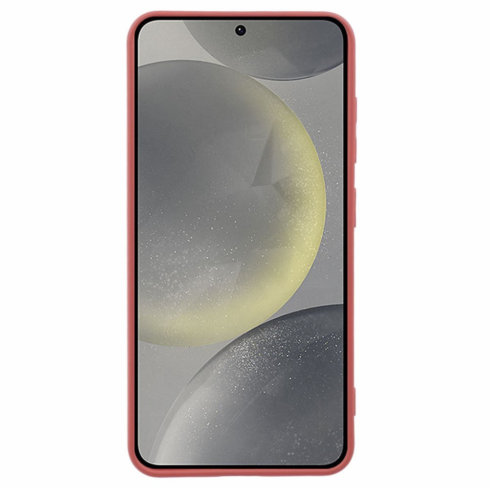 EIDERWOOD - Telefoncover til Samsung Galaxy S25 - Holdbart Plastdesign og Ridsefri Inderside - Koralrød