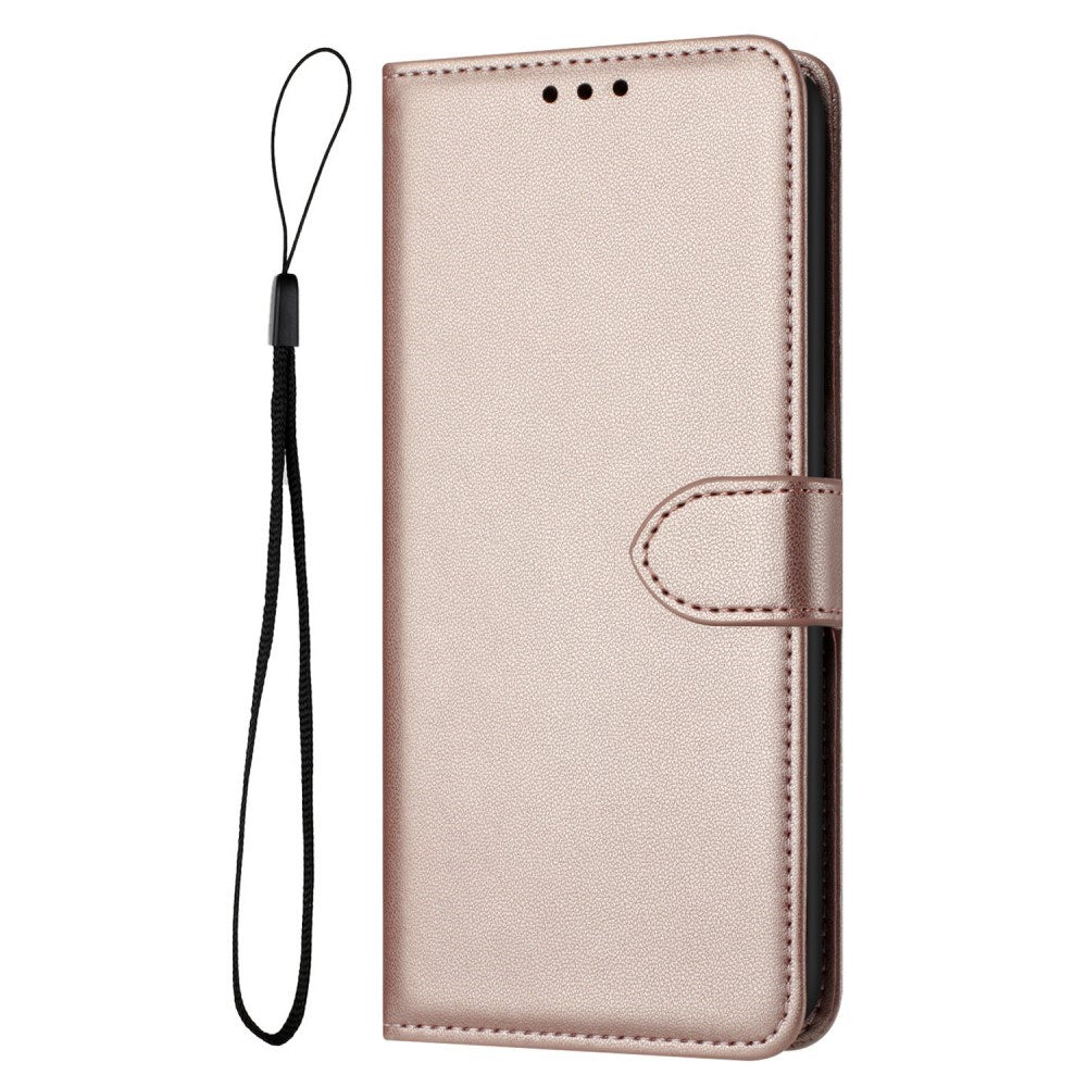 EIDERWOOD Samsung Galaxy S25 Ultra Vegansk Læder Flip Cover - Strop - Kortholder - Ståfunktion - Rose Gold