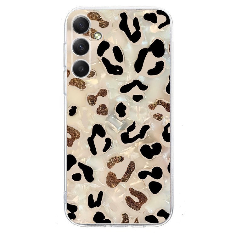EIDERWOOD Samsung Galaxy S25 FE Fleksibel Plastik Mobil Cover m. Motiv - Leopard