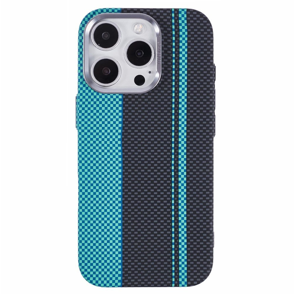 EIDERWOOD - Mønstret Carbon Cover - iPhone 16 Pro - MagSafe Kompatibel - Blue/Black