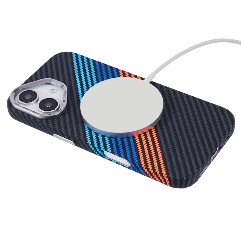 EIDERWOOD - Mønstret Carbon Cover - iPhone 16 - MagSafe Kompatibel - Colorful Stripes