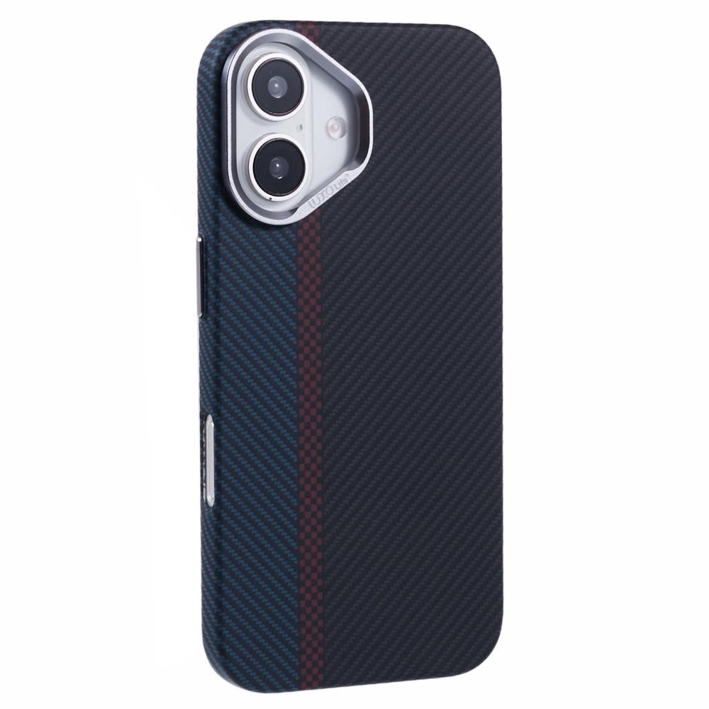 EIDERWOOD - Mønstret Carbon Cover - iPhone 16 - MagSafe Kompatibel - Dark Colored Pattern