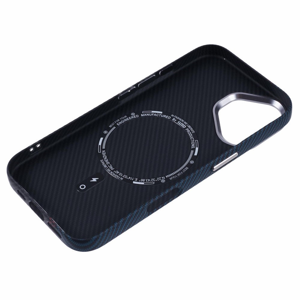 EIDERWOOD - Mønstret Carbon Cover - iPhone 16 - MagSafe Kompatibel - Dark Colored Pattern