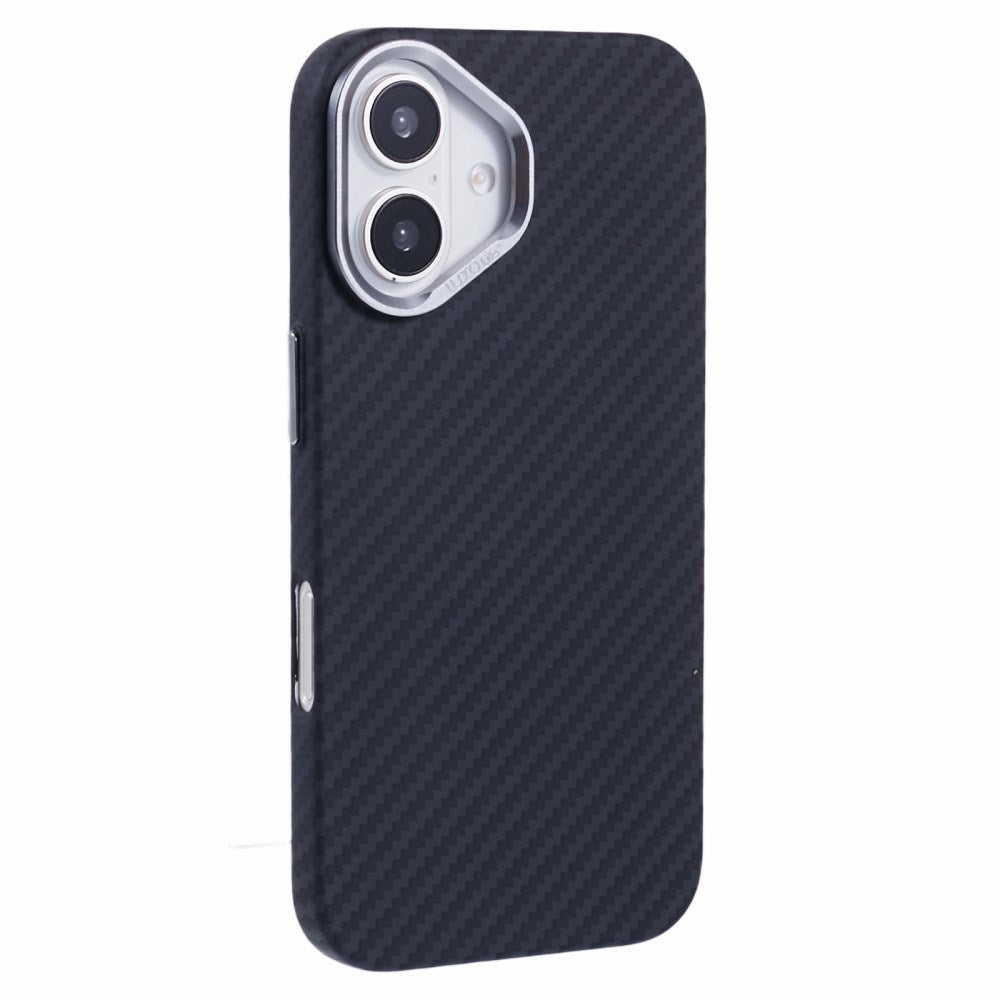 EIDERWOOD - Mønstret Carbon Cover - iPhone 16 - MagSafe Kompatibel - Black