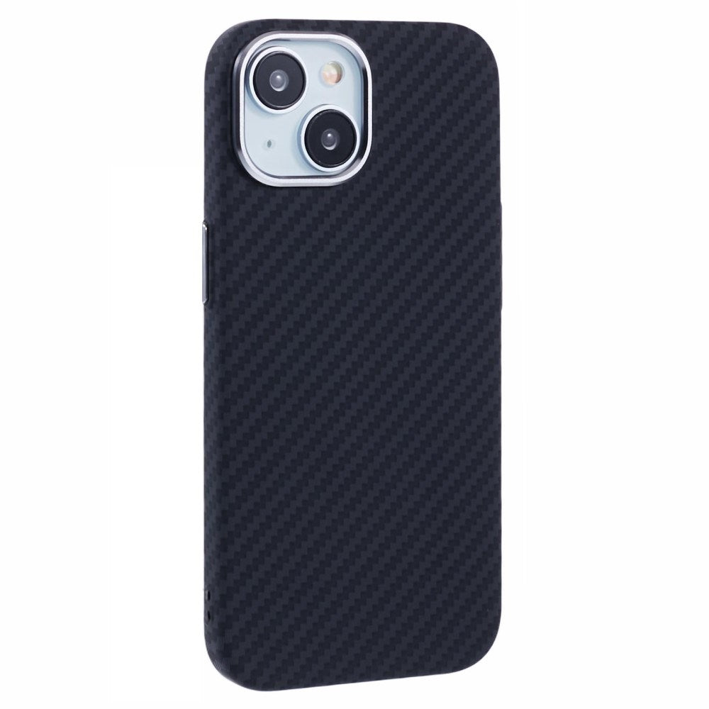 EIDERWOOD - Mønstret Carbon Cover - iPhone 15 - MagSafe Kompatibel - Black