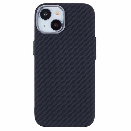 EIDERWOOD - Mønstret Carbon Cover - iPhone 15 - MagSafe Kompatibel - Black