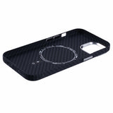 EIDERWOOD - Mønstret Carbon Cover - iPhone 15 - MagSafe Kompatibel - Black