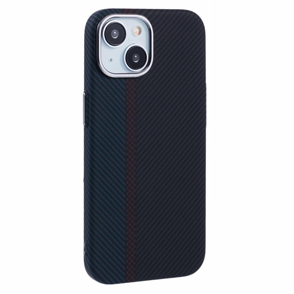 EIDERWOOD - Mønstret Carbon Cover - iPhone 15 - MagSafe Kompatibel - Dark Colored Pattern