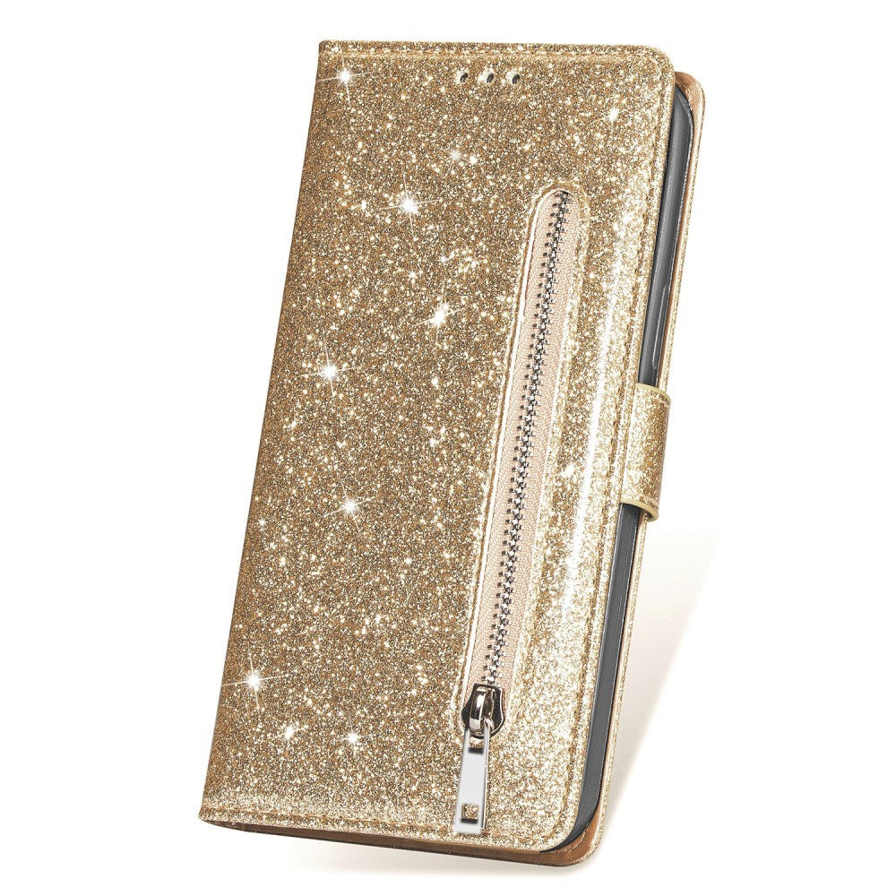 EIDERWOOD - Samsung Galaxy S25 - Glimmer Flip Cover m. Lynlåslomme & Ståfunktion - Guld
