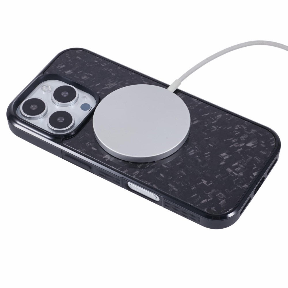 EIDERWOOD iPhone 16 Pro Carbon Fiber Cover - MagSafe Kompatibelt - Sort
