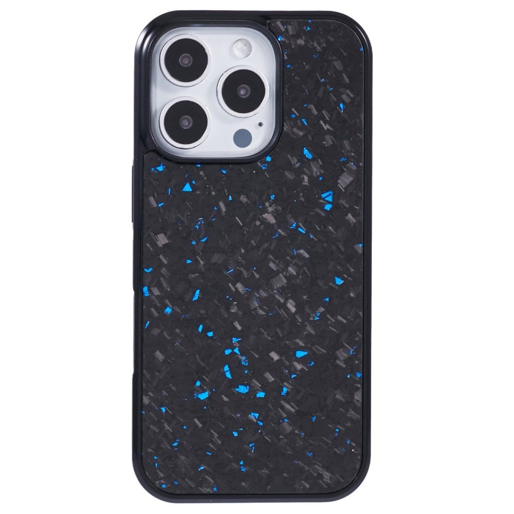 EIDERWOOD iPhone 16 Pro Carbon Fiber Cover - MagSafe Kompatibelt - Blå