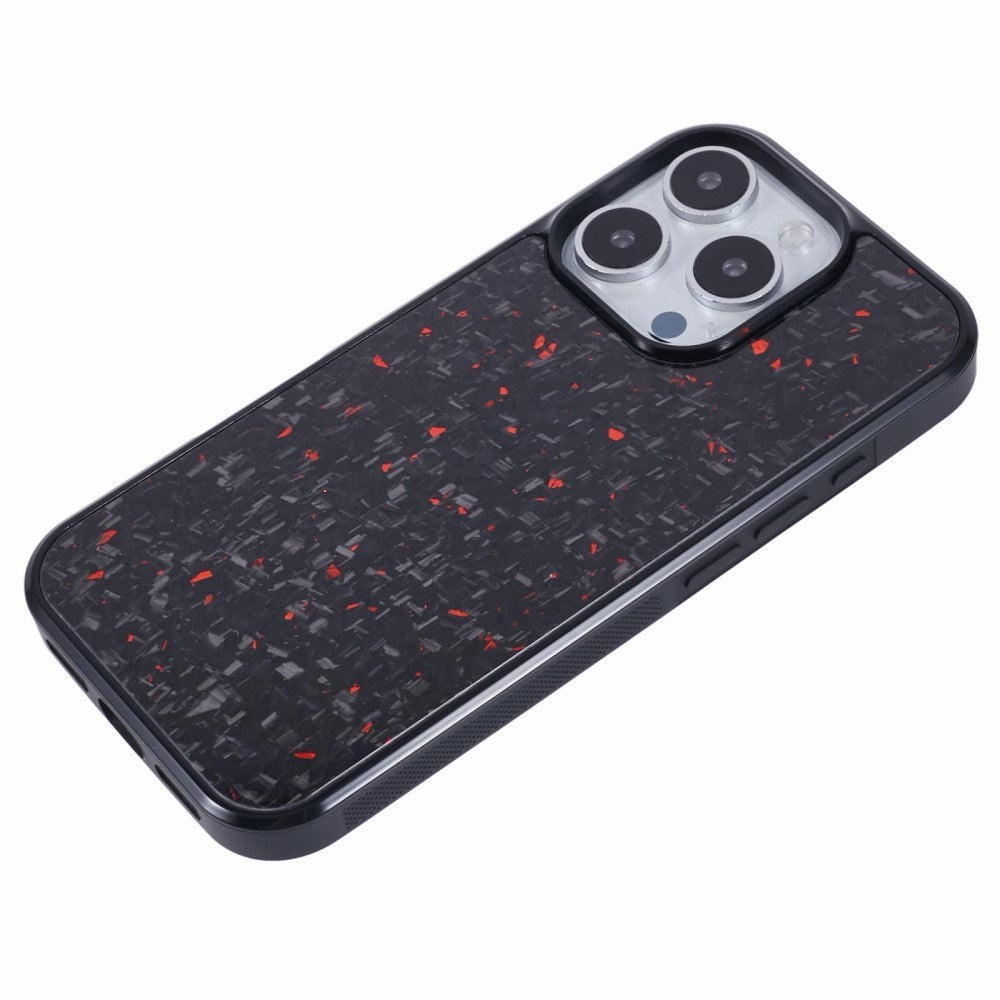 EIDERWOOD iPhone 16 Pro Carbon Fiber Cover - MagSafe Kompatibelt - Rød