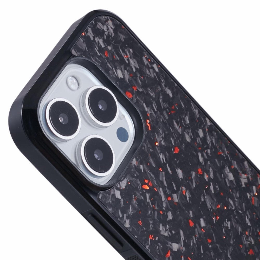 EIDERWOOD iPhone 16 Pro Carbon Fiber Cover - MagSafe Kompatibelt - Rød