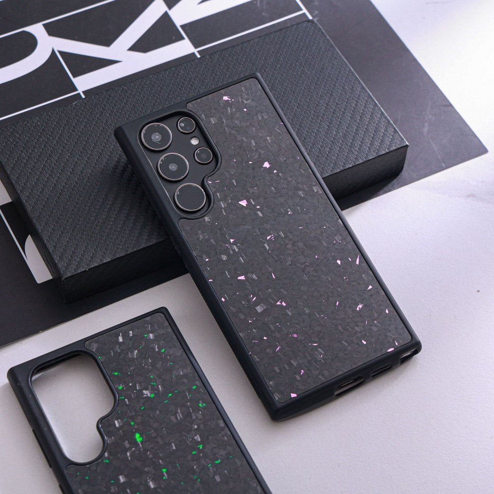 EIDERWOOD Samsung Galaxy S24 Ultra Carbon Fiber Cover - MagSafe Kompatibelt - Sort