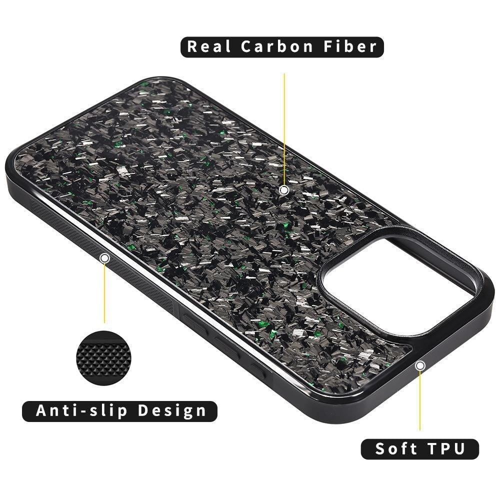EIDERWOOD iPhone 15 Pro Carbon Fiber Cover - MagSafe Kompatibelt - Blå