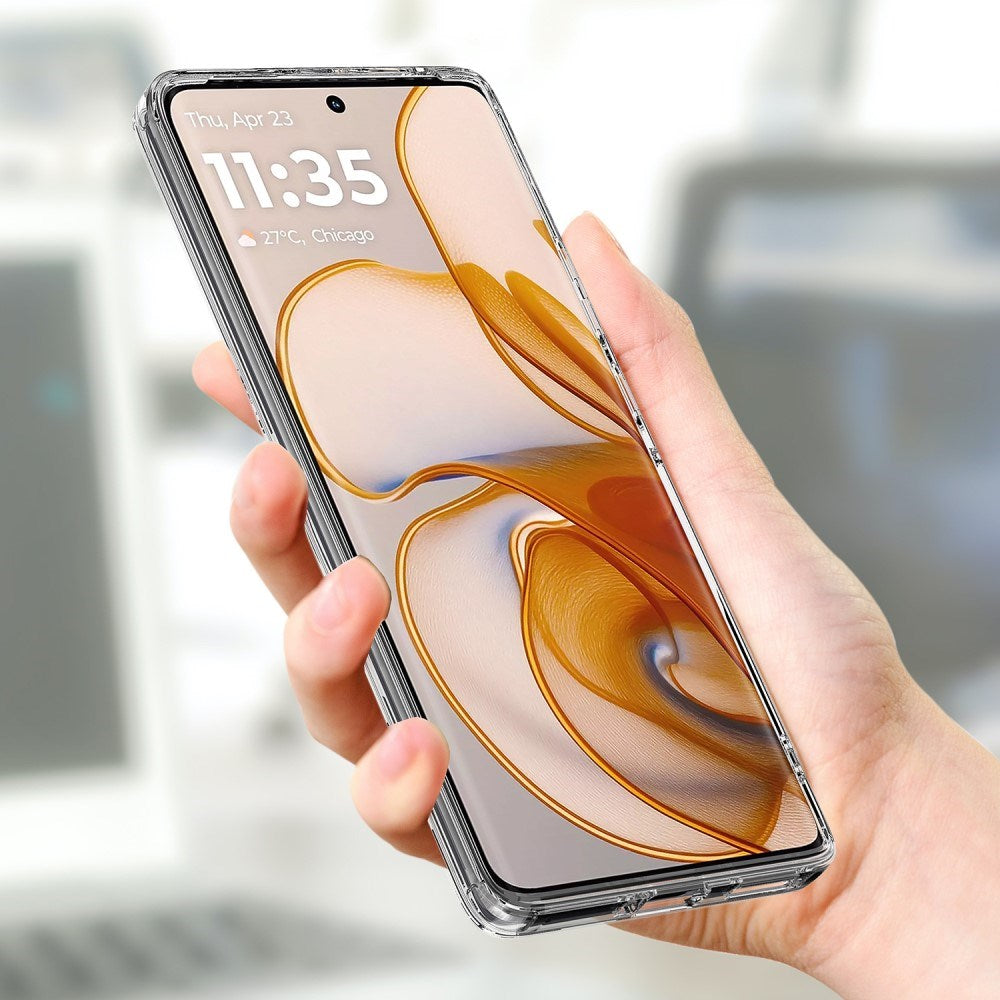 EIDERWOOD Motorola Edge 50 Neo / Thinkphone 25 Hybrid Plast Mobil Cover - MagSafe Kompatibel - Gennemsigtig / Hvid