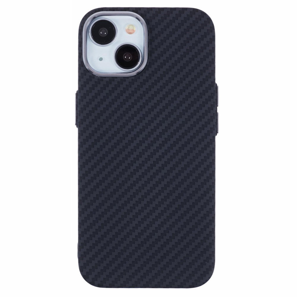 EIDERWOOD - Mønstret Carbon Cover - iPhone 14 - MagSafe Kompatibel - Black