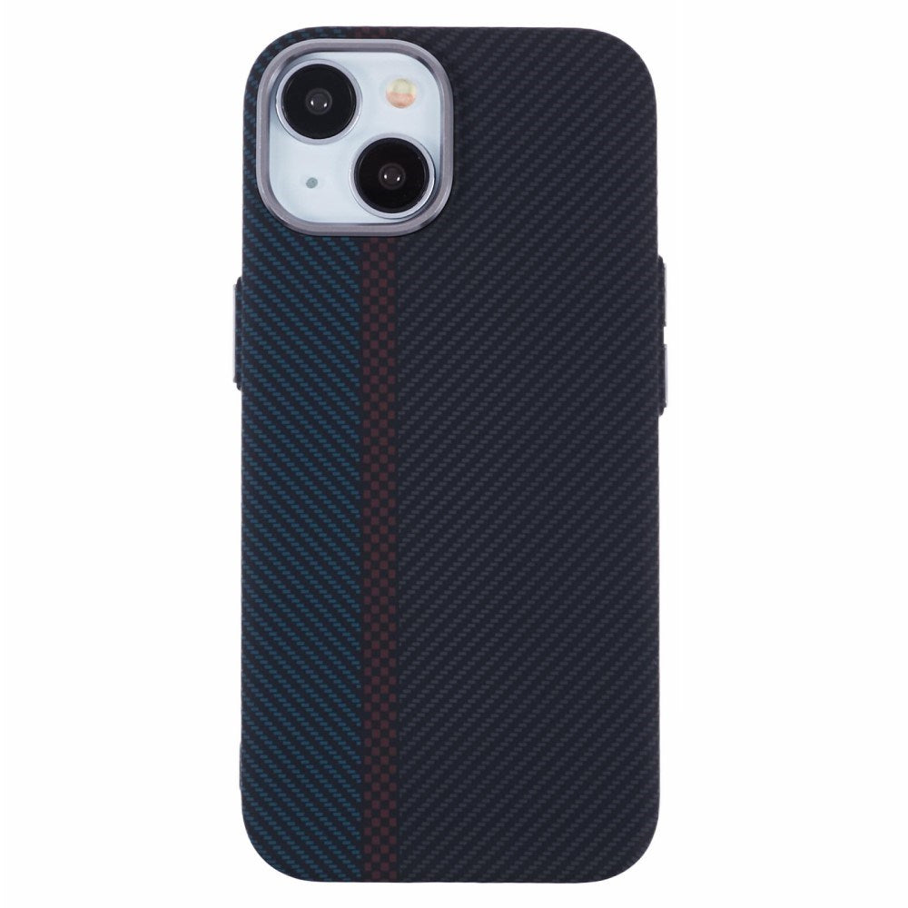 EIDERWOOD - Mønstret Carbon Cover - iPhone 14 - MagSafe Kompatibel - Dark Colored Pattern