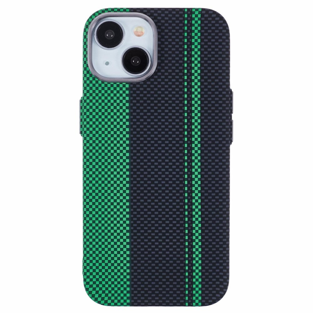 EIDERWOOD - Mønstret Carbon Cover - iPhone 13 - MagSafe Kompatibel - Green/Black