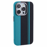 EIDERWOOD - Mønstret Carbon Cover - iPhone 13 Pro - MagSafe Kompatibel - Blue/Black