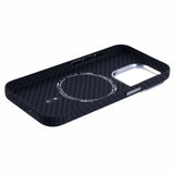 EIDERWOOD - Mønstret Carbon Cover - iPhone 13 Pro - MagSafe Kompatibel - Black