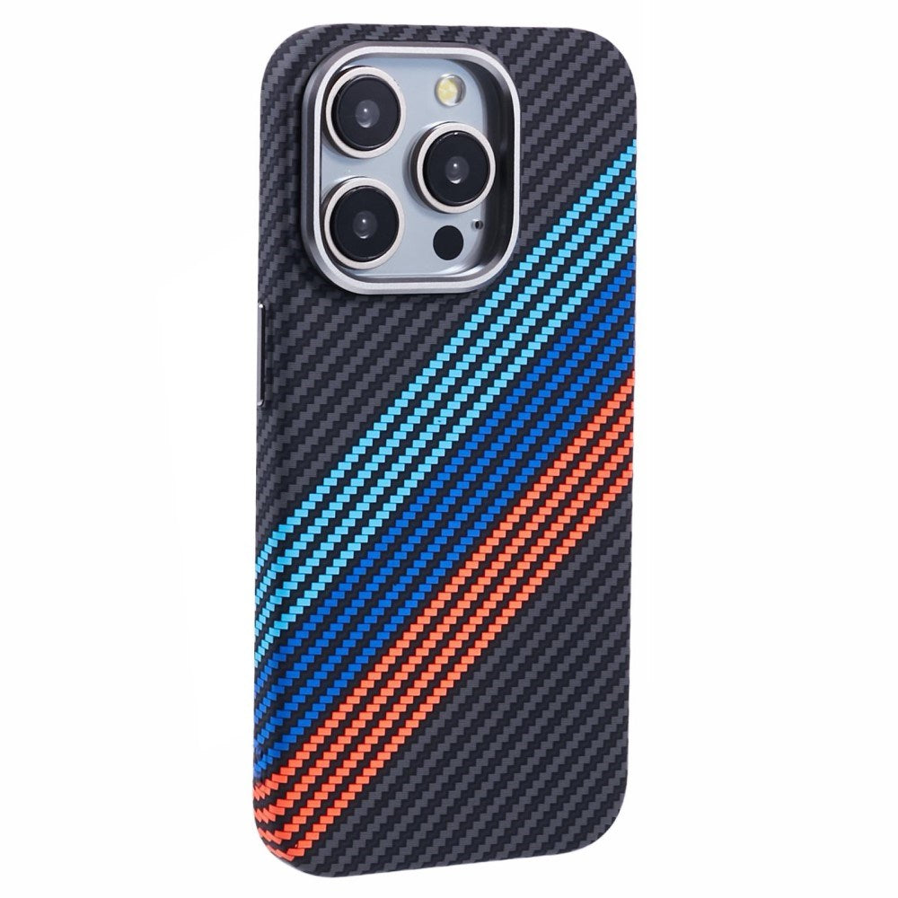 EIDERWOOD - Mønstret Carbon Cover - iPhone 13 Pro - MagSafe Kompatibel - Colorful Stripes