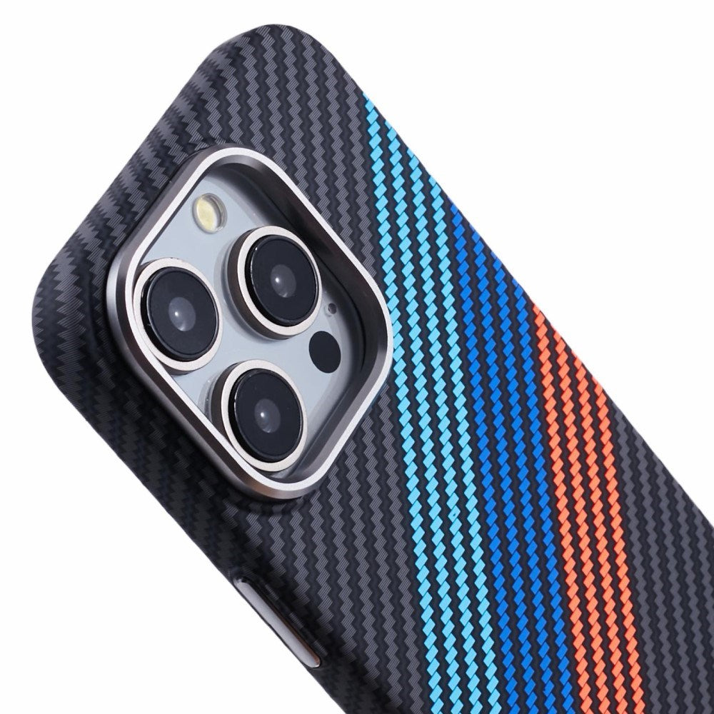 EIDERWOOD - Mønstret Carbon Cover - iPhone 13 Pro - MagSafe Kompatibel - Colorful Stripes