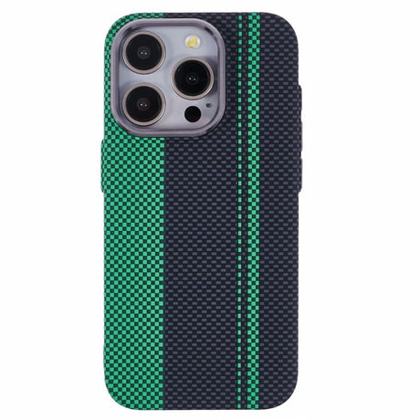 EIDERWOOD - Mønstret Carbon Cover - iPhone 12/12 Pro - MagSafe Kompatibel - Green/Black