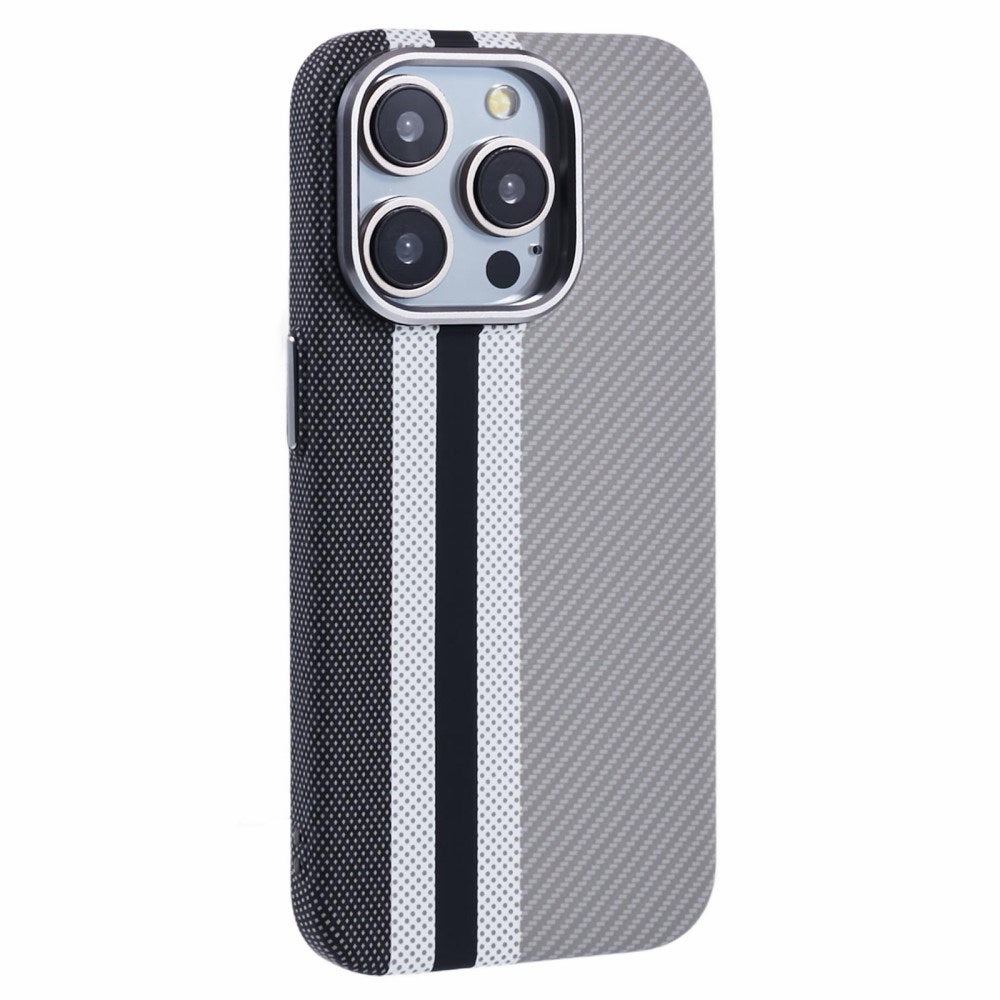 EIDERWOOD - Mønstret Carbon Cover - iPhone 12/12 Pro - MagSafe Kompatibel - Grey Stripes