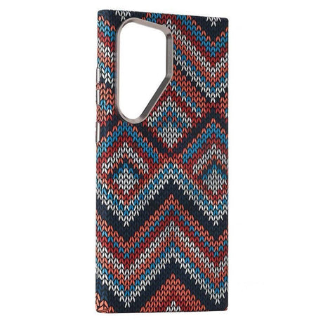 EIDERWOOD - Mønstret Carbon Cover - Samsung Galaxy S24 Ultra - MagSafe Kompatibel - Retro Pattern