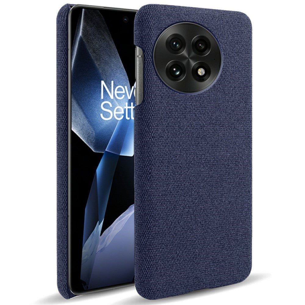 EIDERWOOD - Stofbetrukket Plastik Cover - OnePlus 13 - Blå