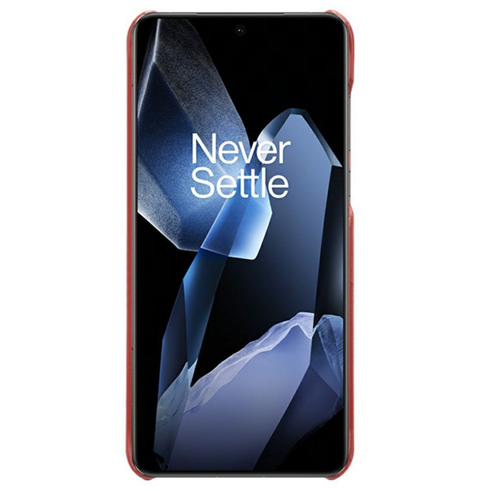 EIDERWOOD - OnePlus 13 Kunstlæder Cover m. Indbygget Kortholder - Rød