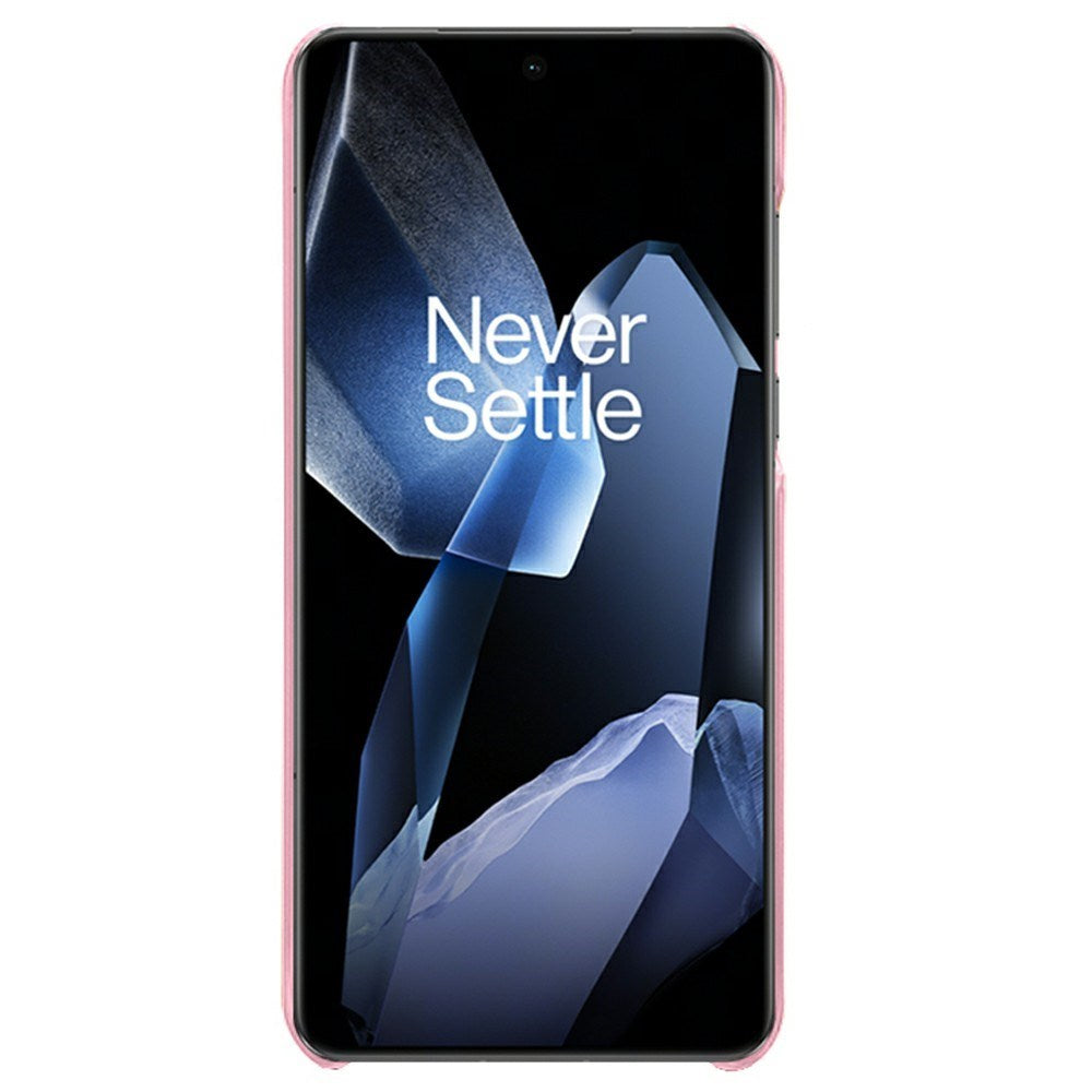 EIDERWOOD - OnePlus 13 Kunstlæder Cover m. Indbygget Kortholder - Lyserød