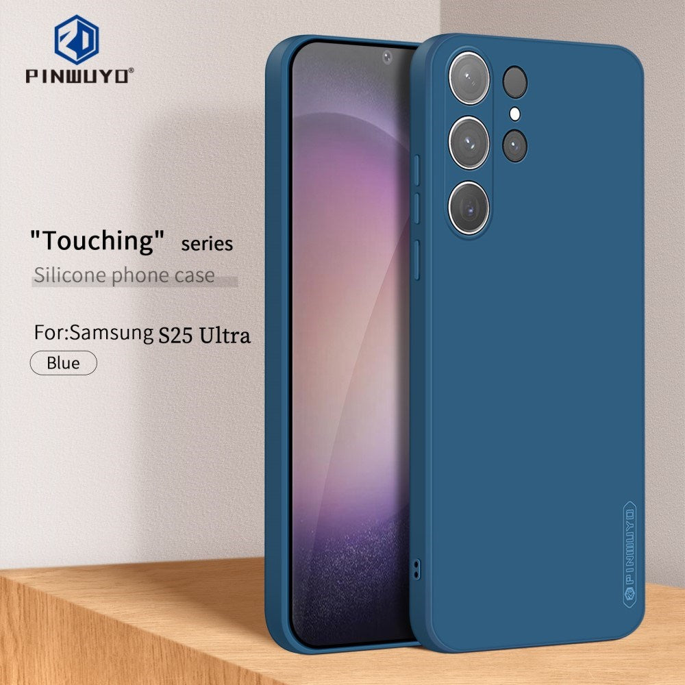 Samsung Galaxy S25 Ultra PINWUYO Silikone Mobil Cover - Blå