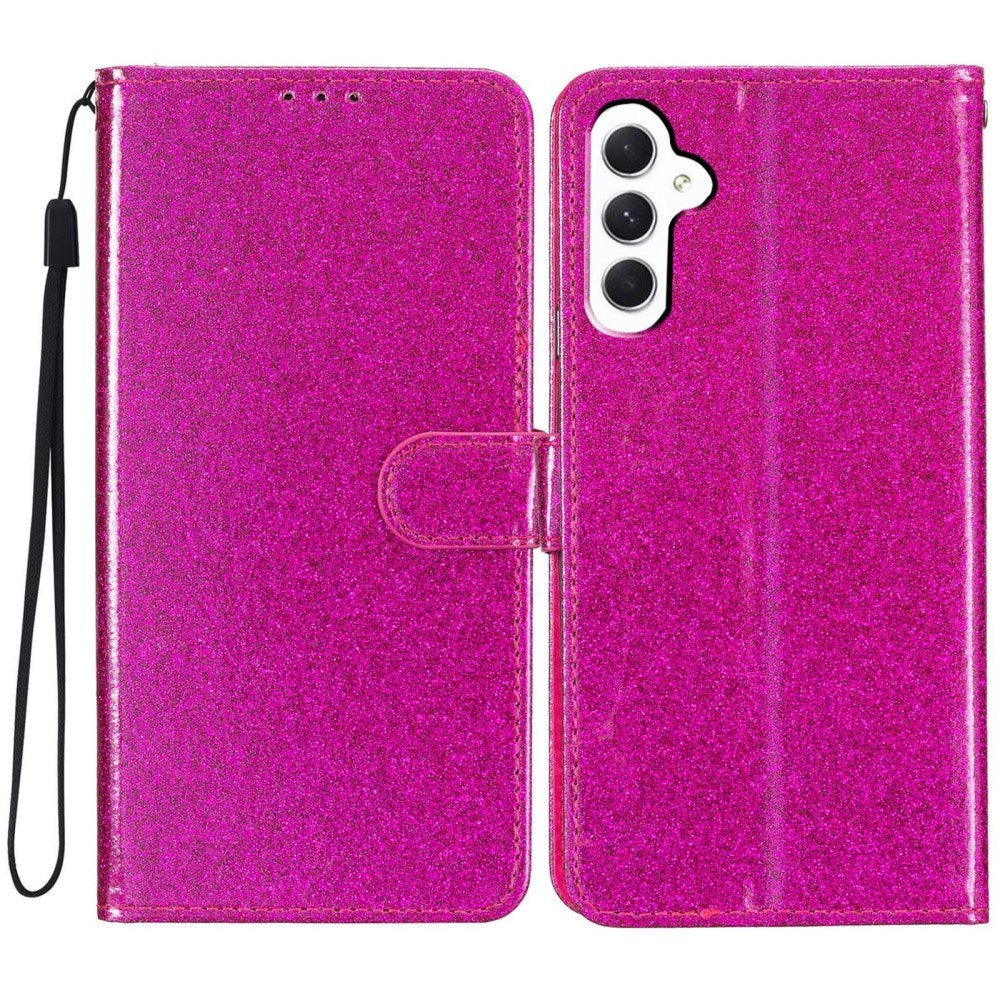 EIDERWOOD Samsung Galaxy A36 (5G) Læder Mobil Cover m. Pung & Strop - Glimmer - Pink
