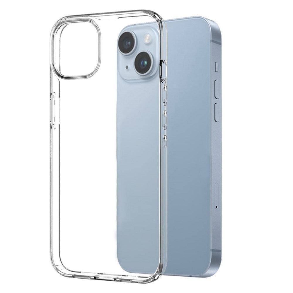 iPhone 14 NORTHJO Beskyttelsessæt - Fleksibelt Plastik Bagside Cover & Skærmbeskyttelsesglas - Gennemsigtig