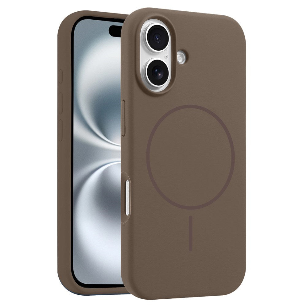 EIDERWOOD iPhone 16 Silikone Mobil Cover - MagSafe Kompatibel - Brun