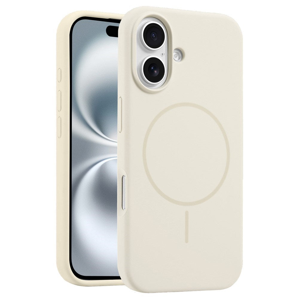 EIDERWOOD iPhone 16 Plus Silikone Mobil Cover - MagSafe Kompatibel - Beige