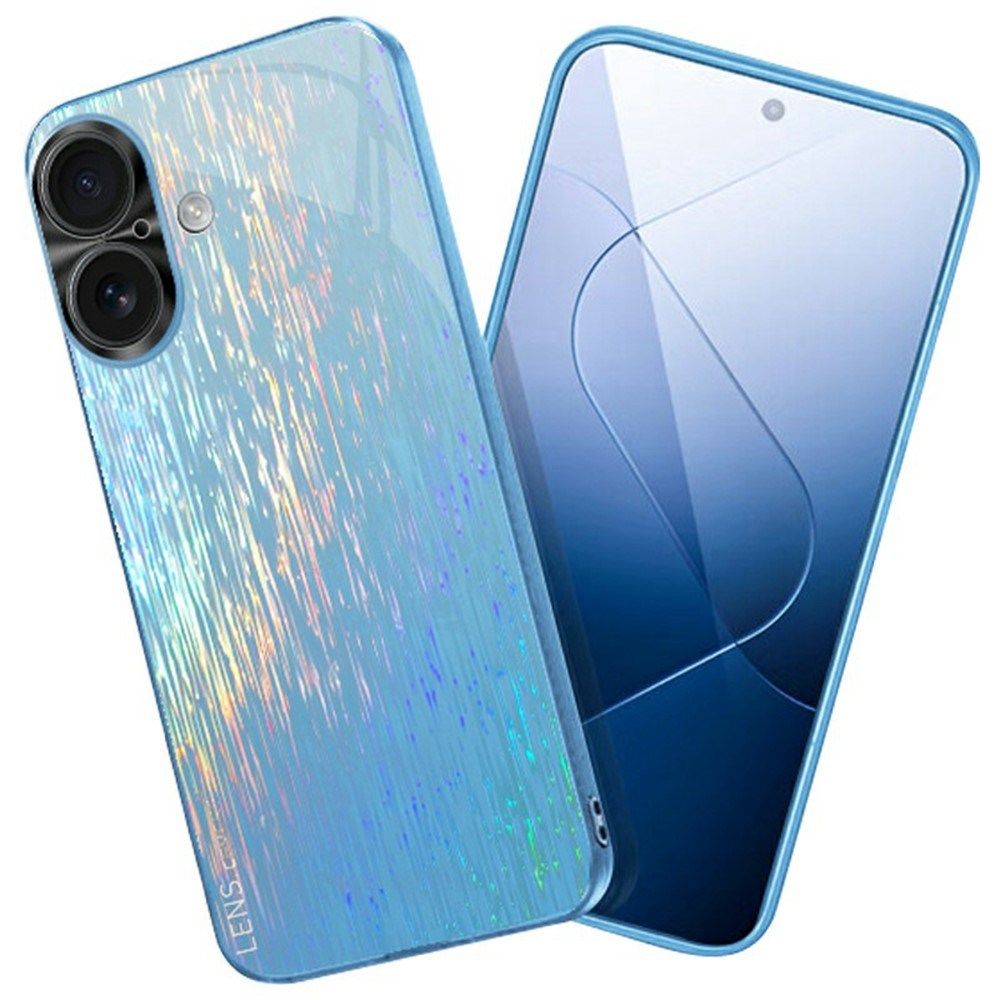 EIDERWOOD - iPhone 16 - Reflekterende Hårdt Plastik Cover - Blå