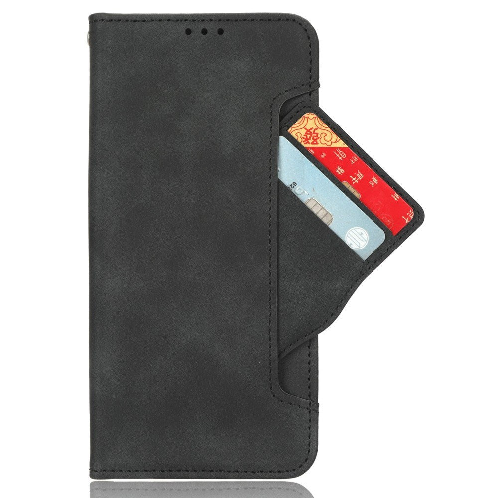 EIDERWOOD OnePlus 13 Kunstlæder Flip Cover m. Ståfunktion & Ekstra Kortholder - Sort