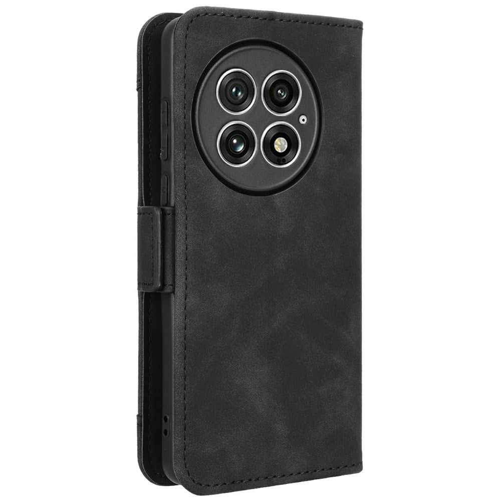 EIDERWOOD OnePlus 13 Kunstlæder Flip Cover m. Ståfunktion & Ekstra Kortholder - Sort