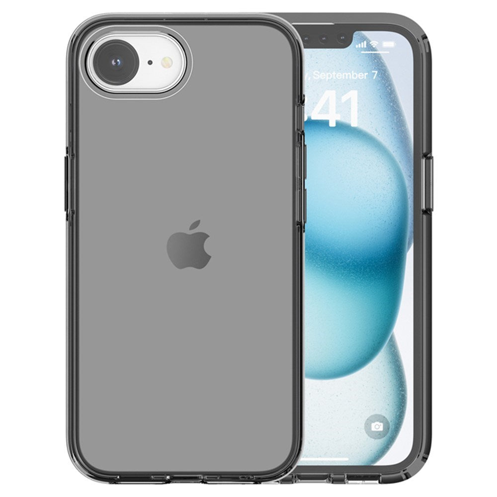 EIDERWOOD - iPhone 16e - Hybrid Plastik Cover - Gennemsigtig / Sort