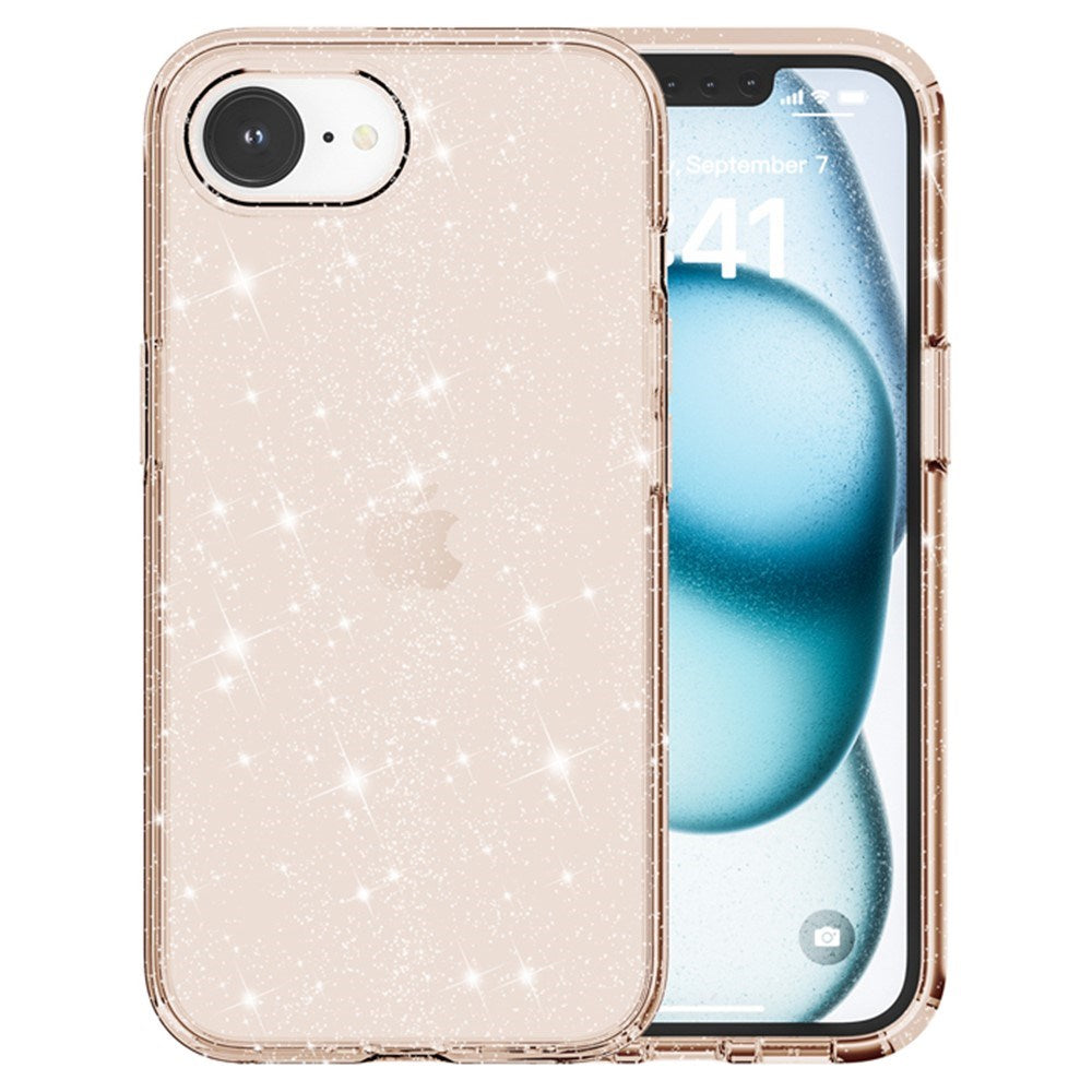 EIDERWOOD - iPhone 17e / 16e - Hybrid Glitter Plastik Cover - MagSafe Kompatibel - Guld