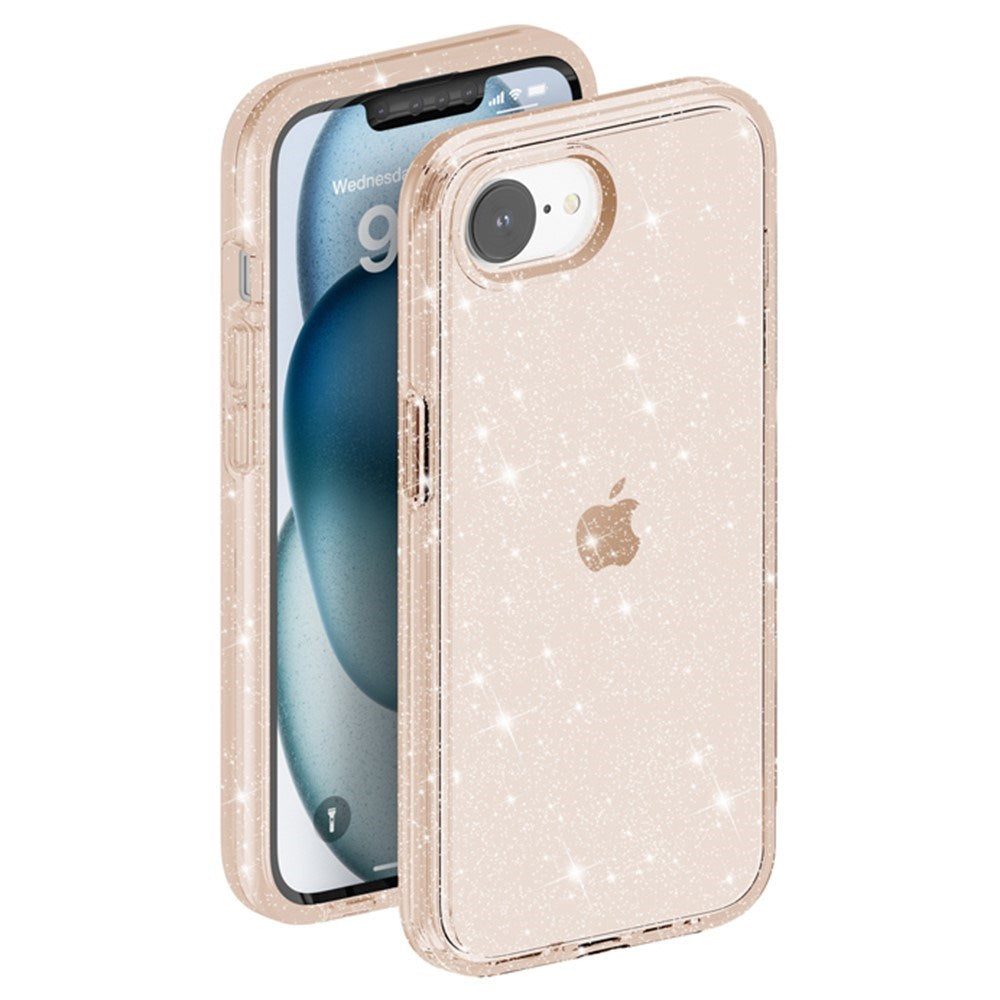 EIDERWOOD - iPhone 17e / 16e - Hybrid Glitter Plastik Cover - MagSafe Kompatibel - Guld