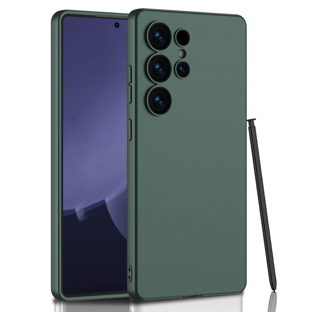 EIDERWOOD Samsung Galaxy S25 Ultra Slim Plastik Cover med Lille Stylus - Grøn