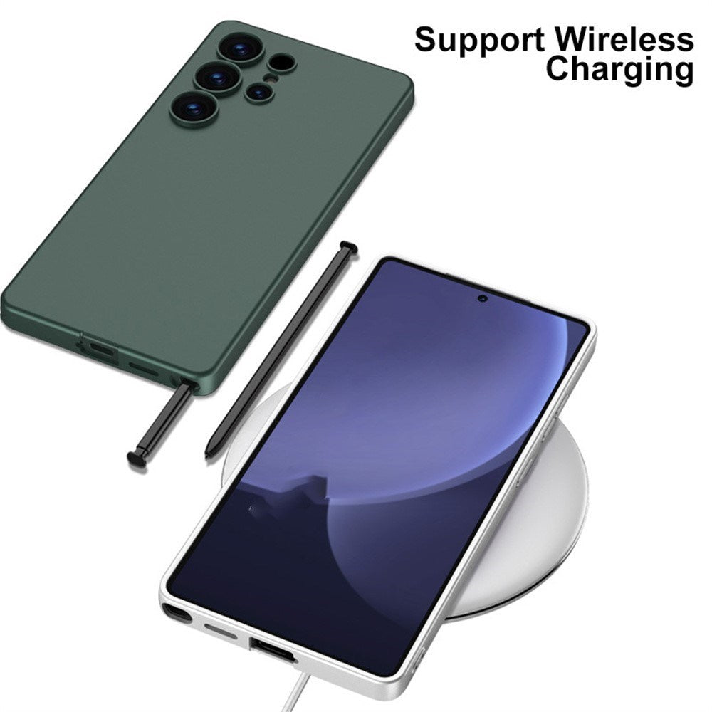 EIDERWOOD Samsung Galaxy S25 Ultra Slim Plastik Cover med Lille Stylus - Sølv