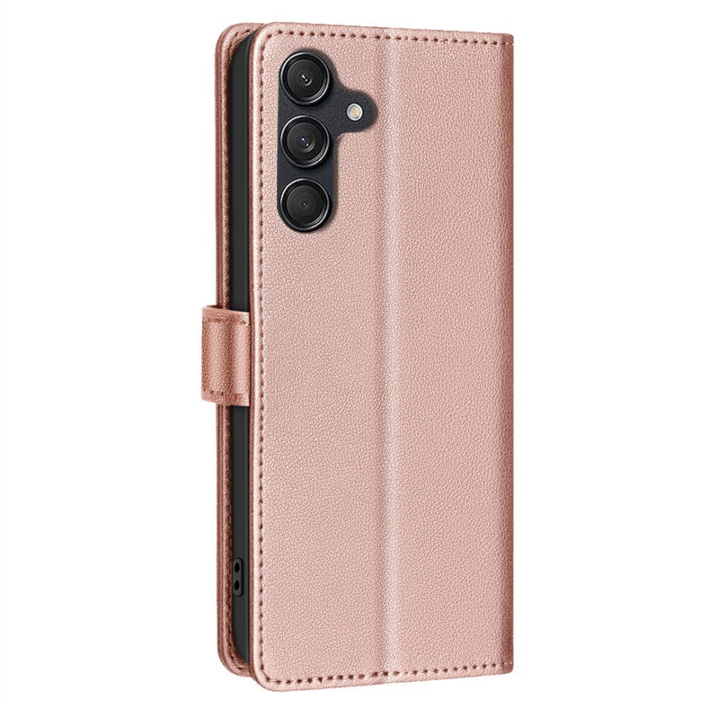 Samsung Galaxy A26 (5G) BINFEN Kunstlæder Flip Cover - RFID Blokering - Kortholder - Ståfunktion - Rose Gold