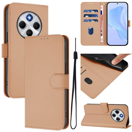 EIDERWOOD - Xiaomi Redmi 14C - Kunstlæder Flip Cover m. Kortholder & Ståfunktion - Beige