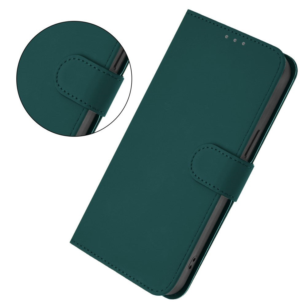 EIDERWOOD - Xiaomi Redmi 14C - Kunstlæder Flip Cover m. Kortholder & Ståfunktion - Grøn